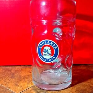 Paulaner Munchen Glass Beer Mug - Clear